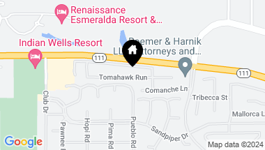 Map of 76906 Tomahawk Run, Indian Wells CA, 92210