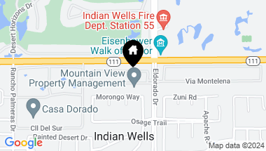 Map of 75949 Via Allegre, Indian Wells CA, 92210