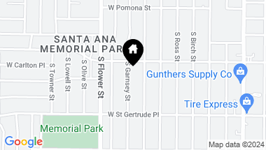 Map of 2017 S Garnsey Street, Santa Ana CA, 92707