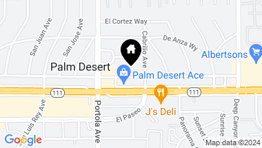 Map of 74120 Alessandro Drive, Palm Desert CA, 92260