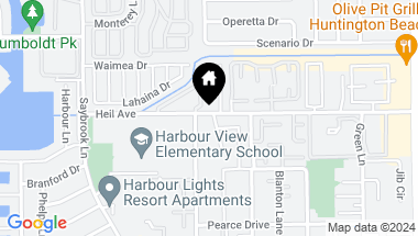 Map of 4536 Heil Avenue 1, Huntington Beach CA, 92649