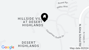 Map of 10040 E HAPPY VALLEY Road # 783, Scottsdale AZ, 85255