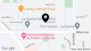 Map of 44870 Seeley Drive, La Quinta CA, 92253