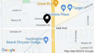 Map of 7924 Alhambra Drive, Huntington Beach CA, 92647