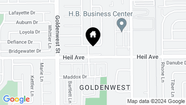 Map of 7161 Heil Avenue, Huntington Beach CA, 92647
