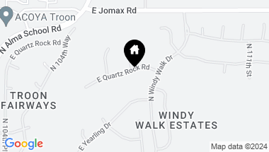 Map of 10773 E QUARTZ ROCK Road, Scottsdale AZ, 85255