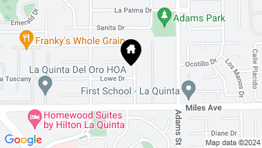 Map of 78840 Lowe Drive, La Quinta CA, 92253