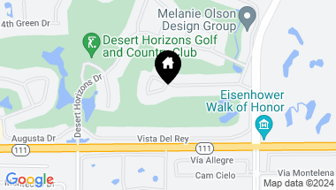 Map of 75671 Valle Vista DR, Indian Wells CA, 92210
