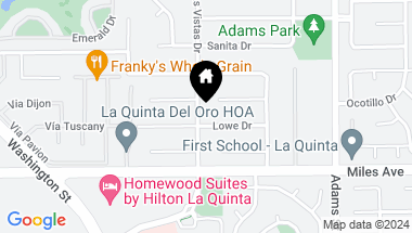 Map of 44770 Seeley Drive, La Quinta CA, 92253