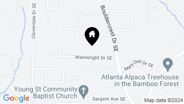 Map of 1596 Wainwright Drive SE, Atlanta GA, 30316