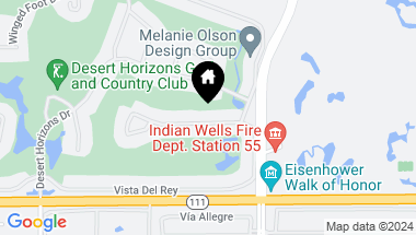 Map of 75738 Valle Vista DR, Indian Wells CA, 92210
