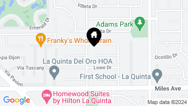 Map of 78750 Irwin Circle, La Quinta CA, 92253