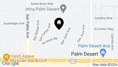 Map of 44556 San Pascual Avenue, Palm Desert CA, 92260