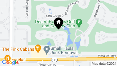 Map of 75414 Riviera Drive, Indian Wells CA, 92210