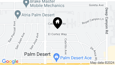 Map of 74100 El Cortez Way, Palm Desert CA, 92260