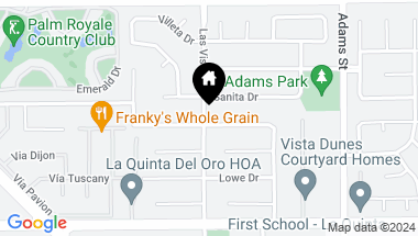 Map of 78720 W Harland Drive, La Quinta CA, 92253