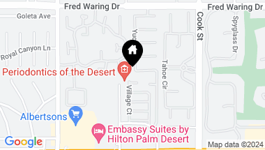 Map of 44235 Yucca Drive, Indian Wells CA, 92210