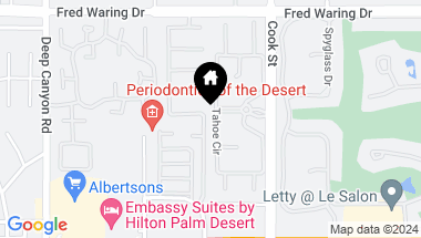 Map of 44216 Mesquite Drive, Indian Wells CA, 92210