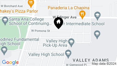 Map of 2502 W Pomona Street, Santa Ana CA, 92704