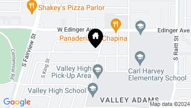 Map of 2402 W Pomona Street, Santa Ana CA, 92704