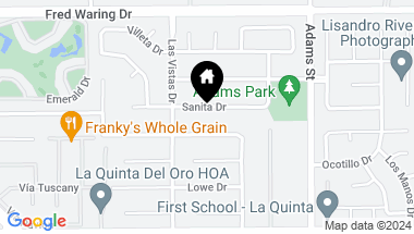 Map of 78765 Sanita Drive, La Quinta CA, 92253