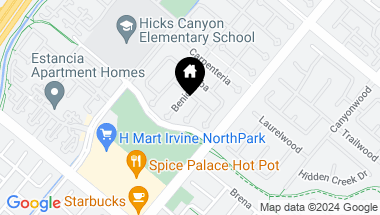 Map of 11 Olinda, Irvine CA, 92602