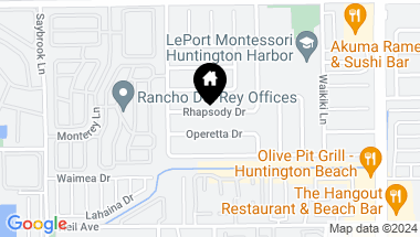 Map of 4612 Rhapsody Drive, Huntington Beach CA, 92649