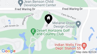Map of 44850 Guadalupe Drive, Indian Wells CA, 92210