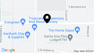 Map of 1540 E Edinger Avenue, Santa Ana CA, 92705