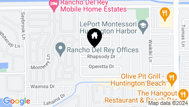 Map of 4591 Rhapsody Drive, Huntington Beach CA, 92649