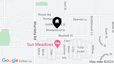 Map of 26171 Shadywood Street, Menifee CA, 92586