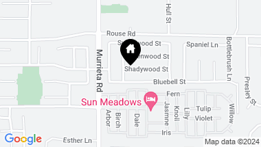 Map of 26097 Shadywood Street, Menifee CA, 92586