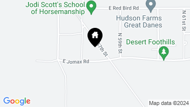 Map of 5748 E JOMAX Road, Scottsdale AZ, 85266