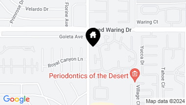 Map of 44259 Portofino Court, Palm Desert CA, 92260