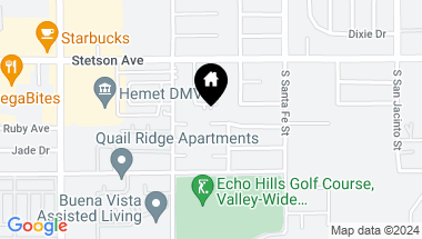 Map of 640 Barber Drive, Hemet CA, 92543