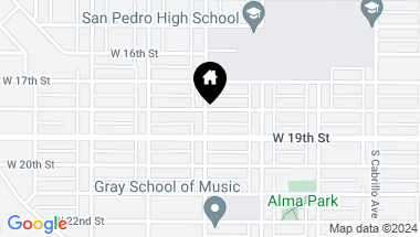 Map of 1810 S Leland Street, San Pedro CA, 90731