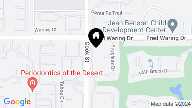 Map of 44320 Lakeside Drive, Indian Wells CA, 92210