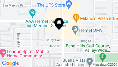 Map of 1295 S State Street, Hemet CA, 92543