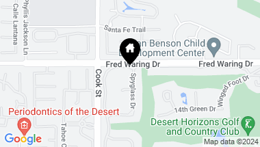 Map of 44000 Lakeside Drive, Indian Wells CA, 92210