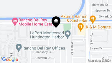 Map of 16072 Melody Lane, Huntington Beach CA, 92649