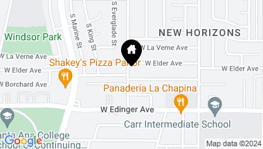Map of 2429 W Borchard Avenue, Santa Ana CA, 92704