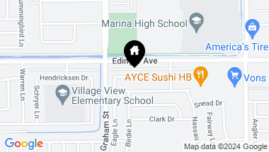 Map of 5601 Castle Drive, Huntington Beach CA, 92649