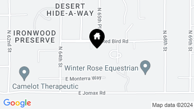 Map of 6545 E RED BIRD Road Unit: -, Scottsdale AZ, 85266