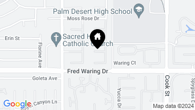 Map of 59 Rocio Court, Palm Desert CA, 92260