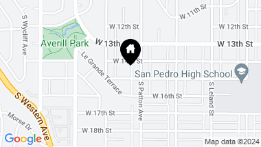 Map of 1328 W 15th Street, San Pedro CA, 90732