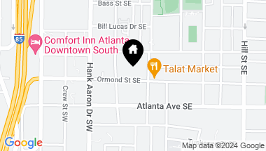 Map of 68 Ormond Street SE, Atlanta GA, 30315