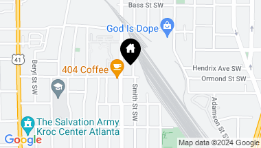 Map of 837 SMITH Street SW UNIT B, Atlanta GA, 30310