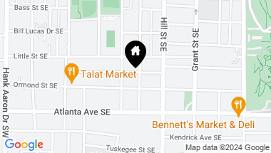 Map of 233 South Avenue SE, Atlanta GA, 30315
