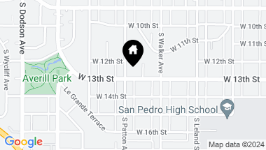 Map of 1278 W 13th Street, San Pedro CA, 90731