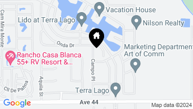 Map of 43558 Campo Place, Indio CA, 92203